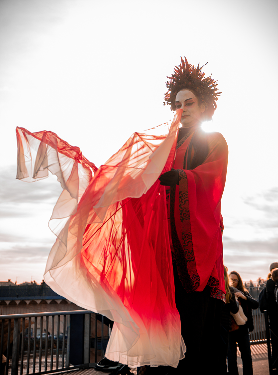 Figurante au carnaval Romans-sur-Isère 2026 © Alicia Pioche