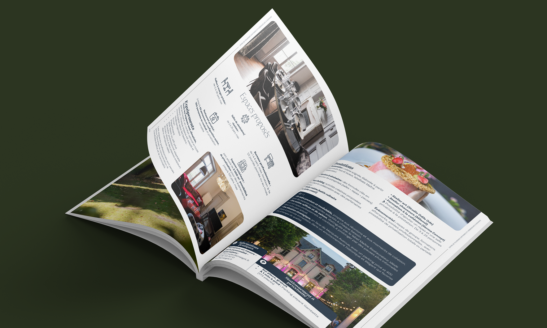 Tourisme d’affaires - Mise en page création par Alicia Pioche - Designer Graphique à Valence
