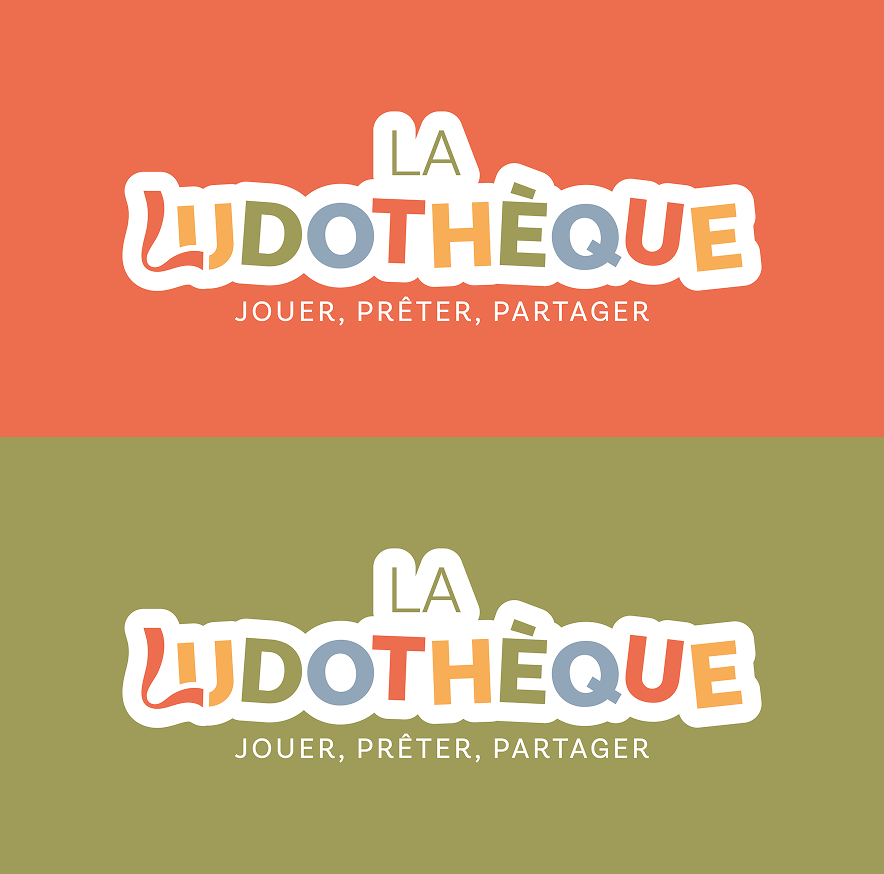 La ludothèque - Logo création par Alicia Pioche - Designer Graphique à Valence