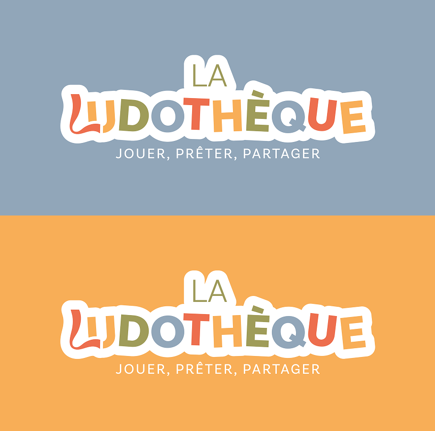 La ludothèque - Logo création par Alicia Pioche - Designer Graphique à Valence