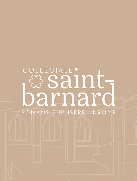 La collégiale Saint Barnard Romans-sur-Isère création par Alicia Pioche - Designer Graphique à Valence