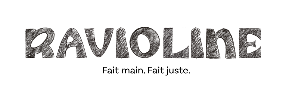 Ravioline. Fait main. Fait juste. création par Alicia Pioche - Designer Graphique à Valence