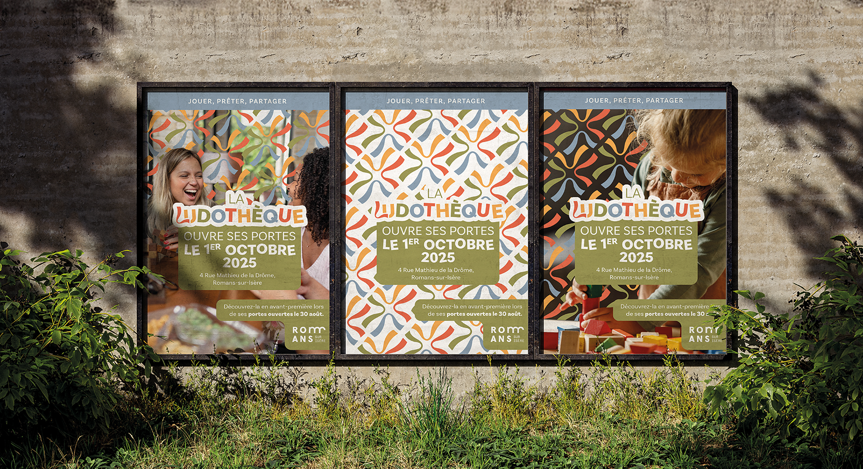 La ludothèque - kit d'affiches création par Alicia Pioche - Designer Graphique à Valence