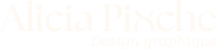 Logo Beige Alicia Pioche - Designer Graphique