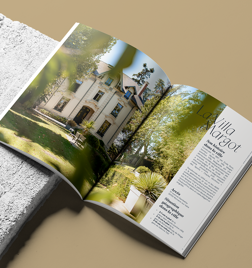 Tourisme d’affaires - Mise en page création par Alicia Pioche - Designer Graphique à Valence